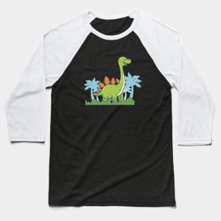 Picture of Green Dinosaurs Baseball T-Shirt